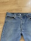Vintage 90   s Levis Denim Jeans Washed Blue Rare 32 Size