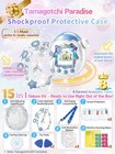 Tamagotchi Paradise Glitter Clear White Glacier Protective Case Kit Yogaga