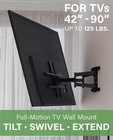 Sanus Premium Full Motion Tv Mount For 42 -90  Tvs Olf22-b2 - 125lb Capacity