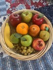 Vintage Artificial Fruit Mix Fake Realistic Lifelike Fruit Mix- Lot Of 12 Pieces