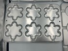 Vintage 1990s Set Of 4 Wilton Cookie Sheet Pans- 1 Round  2 Pumpkin    1 Blossom