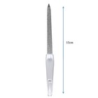 Metal Nail File Double Sided Stainless Steel Fingernail Pedicure Manicure Tool