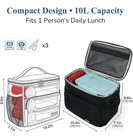  Flight Crew Lunch Bag With Luggage Trolley Sleeve - Professional 10l-compact
