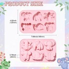 2x Animal Silicone Mold Butterfly Elephant Frog Candy Chocolate Molds For Baking