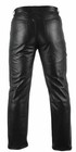 Mens Biker Jeans Real Black Or Cow Leather Sleek And Sexy 501 Style Pants New
