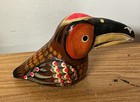 Vintage Hand Painted Toucan Folk Art Paper Mache