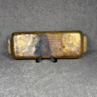 Egide Steinlin Brass Tray Etched Horses Mid Century Modern Swiss Design 13x5 