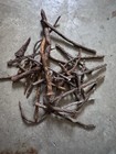 Vtg Antique Nails Art Craft Old Pieces Mixed Farm Rusty Iron Metal 8oz All Sizes