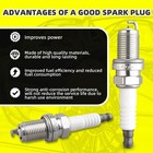 Moauto Set Of 4 Pcs Iridium Spark Plugs Wire Set 55004 Rc-fx101 671-4305