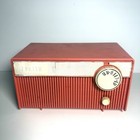 Pink Tube Radio Vintage Zenith Model F508v Coral Rare 1960 s Works Read