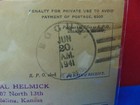Vintage Post Office Department Registry Dispatch Receipt Card 1941