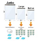 12 X Jumbo Vacuum Storage Bags Travel Space Saver Garment Seal Clothes Hand Pump
