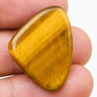 29 90cts Natural Carving Golden Tiger Eye Pear Cabochon Loose Gemstone 31x24x6mm