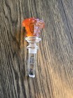 Rosenthal Versace Glass Crystal Amber Frosted Bottle Stopper Medusa  Open Box