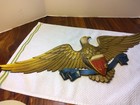 Vintage Sexton 27    Aluminum Patriotic American Eagle Shield Wall Plaque Gold  