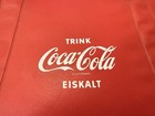 Vintage 1970s Coca-cola Red Vinyl Travel Bag Trink Eiskalt German Promo