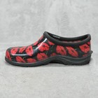 Sloggers Shoes Womens 7 Red Low Floral Garden Chores Waterproof Usa
