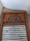 Vintage Dubl Handi Washboard Co Columbus Ohio Wash Board 8 1 2  X 18  Pegged