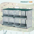 8 Hole Chicken Nesting Box-metal Wall Mount For Hens W vents egg Laying Coop Box