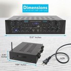 Pyle Pta44bt 4-ch  Bluetooth Amplifier Stereo Receiver System  With Fm Radio