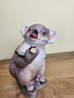 Vintage  Boehm Porcelain Koala Bear Figurine Eating Eucalyptus Made In Usa
