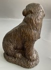 Cold Pressed Bronze Old English Sheepdog Statue Figurine Ornament Home Decor