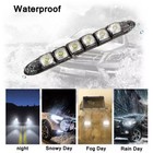2pcs White 6 Led Daytime Running Driving Drl Light Flexible Strip Fog Lamp 12v