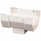 Amerimax 6 25 In  H X 5 In  W X 9 In  L White Vinyl Gutter Drop Outlet