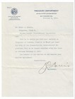 1915 Panama Pacific International Exposition   Us Treasury Dept  Letter - Ppie