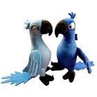 2-piece Set  Rio Adventure Movie Sapphire Edition 30cm Macaw Plush Toy32 