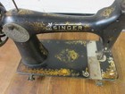 Antique 1909 Singer Sewing Machine Head With Floral Shell Pattern