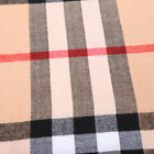 Scarf 100  Cashmere Camel Plaid Tartan Design Soft Warm Made In Scotland