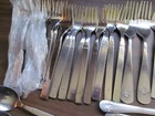 49 Pc Vintage American Airlines Mixed Lot Cutlery Fork Knife Spoon Silverware