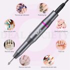 Electric Nail File Kit Professional Manicure Pedicure Tool  gray Silver 