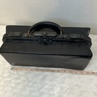 Antique Black Leather Apothecary Doctor Bag Herbalist Herb Medicine