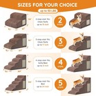 Coffee High Density Foam 2step Dog Ramp Stairs For Bed Couch Coffee
