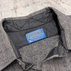 Vintage 70s Pendleton Wool Board Shirt Large Loop Collar Button Up Salt Pepper