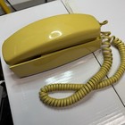 Vtg Western Electric Yellow Rotary Trimline Bell Systems Phone Telephone Works
