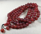 10mm Old Tibetan Dzi Bead Agate Amulet Necklace Blessed By Tibetan Lama 40 
