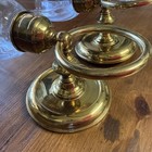 Pair Of Vintage Brass Wall Sconce With Glass