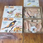 Lot Of 2 vtg Bachman snap Fit  model Life-size oriole   Bunting kits as Is  2