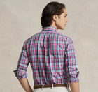 Polo Ralph Lauren Men s Shirt 2xl Classic Fit Long Sleeve Plaid Pink Navy Nwt
