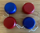 Four Authentic Enron Red And Blue  Yo-yos