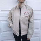 Tan Work Jacket Shell Eisenhower Always Careful Safe Marine Princess Rockabilly