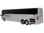 Prevost H3-45 Coach Bus Academy Bus Lines Silver Metallic Limited Edition 1 87