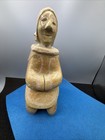 Vintage Hand Carved Soapstone Inuit Mother And Child