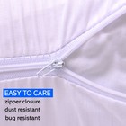 King Size Egyptian Cotton Pillow Protectors With Zipper 4 Pack  20 X 36 