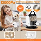 Dog   Cat 12000pa Pet Grooming Kit   Vacuum 1 5l Large Capacity W 5 Clipper Tool
