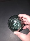 Japanese Hand Blown Green Glass Fishing Float  ukidama   Set Of 2  Circular Seal