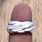 Solid 925 Sterling Silver Band   Meditation Ring Handmade Rolling Ring All Size